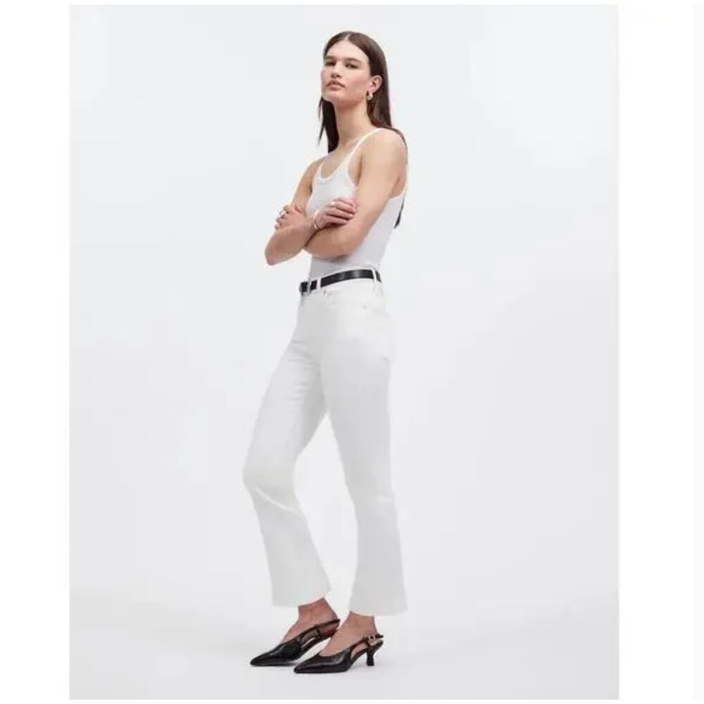 Madewell White Ankle & Cropped Jeans